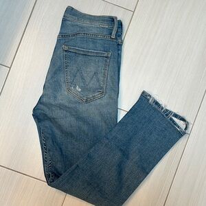 Mother High Waisted Rider Ankle - KISS and Make Up Again